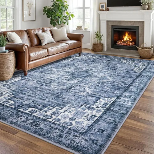 Vista 76 de SIILOOM Alfombra lavable de 2 x 3 pies, alfombra suave color taupe ceniza para entrada, tapete antideslizante para puerta de interior, tapete