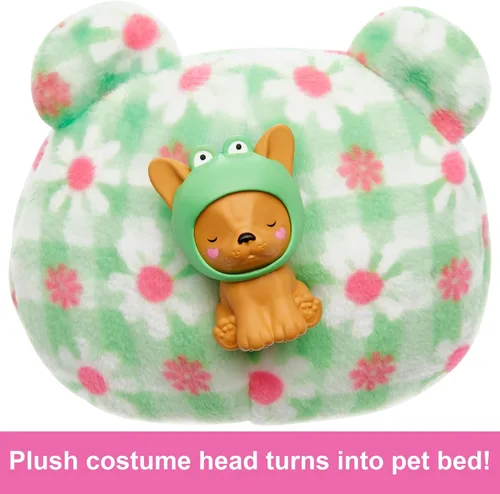 Vista 6 de Muñeca Barbie Cutie Reveal Chelsea y accesorios, disfraz de peluche de animal y 6 sorpresas que incluyen cambio de color, cachorro como rana