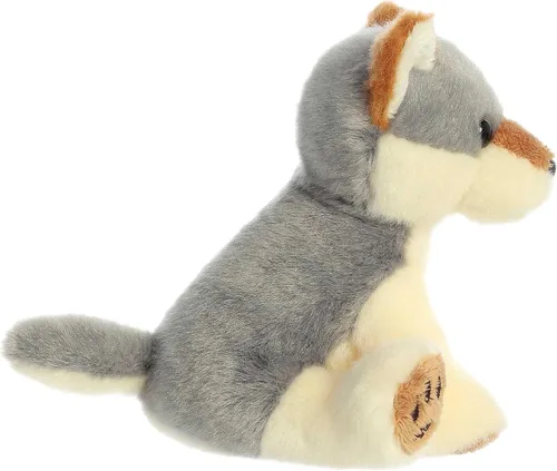 Vista 2 de Aurora - Lil Monty Moose Lil Wiley Wolf - 5" Lil Wiley Wolf, gris, modelo: 03514