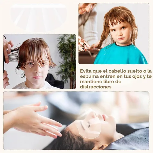 Vista 6 de 100 piezas de protector facial transparente - Protector ocular después de la cirugía de cataratas, protectores faciales transparentes desechables