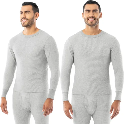 Vista 8 de Indera Ropa interior térmica tradicional de punto gofre para hombre 1 Paquete Negro