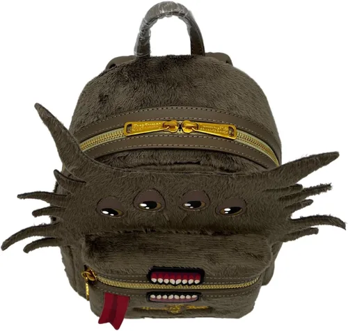 Vista 3 de Loungefly Harry Potter Monster Book of Monsters Cosplay doble correa bandolera, Marrón