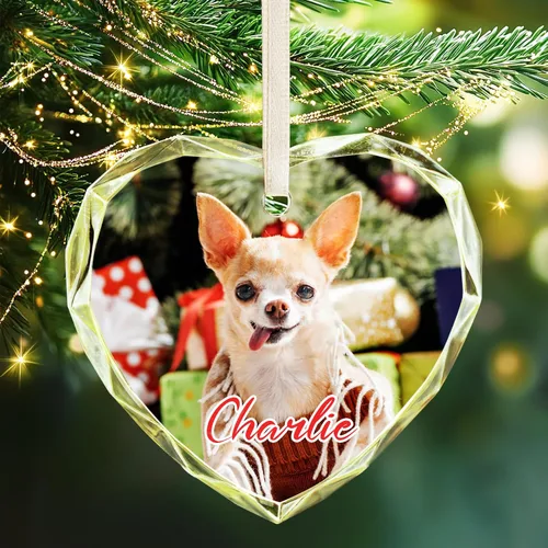 Vista 21 de Adornos de Navidad personalizados 2025, adorno de Navidad personalizado de doble cara, adorno de foto para árbol de Navidad para niños, mamá, papá