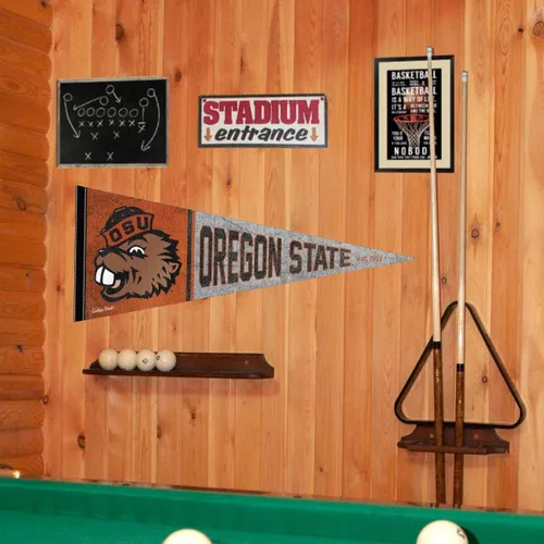 Vista 2 de Banderín vintage de Oregon State Beavers