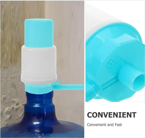 Vista 7 de jojofuny Bomba dispensadora de agua manual para botella de 1 galón, bomba de agua ligera portátil para acampar al aire libre, uso en casa y oficina