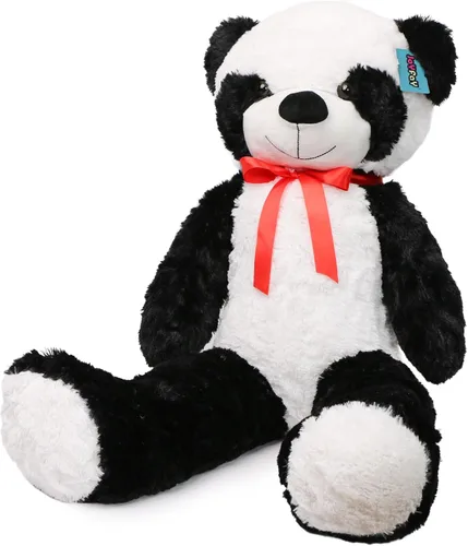 Vista 6 de Joyfay Oso de panda gigante de 39 pulgadas, peluche grande de 3 pies de alto, adorable y lindo panda de peluche de 39.4 in