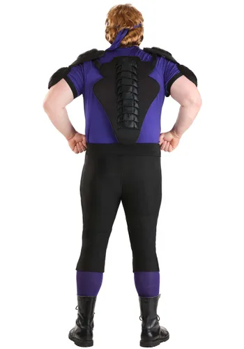 Vista 2 de Disfraz Hombre Cobra Púrpura Talla Plus Size para Dodgeball Multicolor