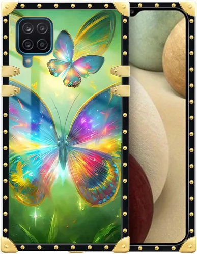 Vista 72 de Funda compatible con Samsung Galaxy A03S 4G, TPU suave de lujo y parte trasera de policarbonato duro para niñas y mujeres, funda protectora a prueba
