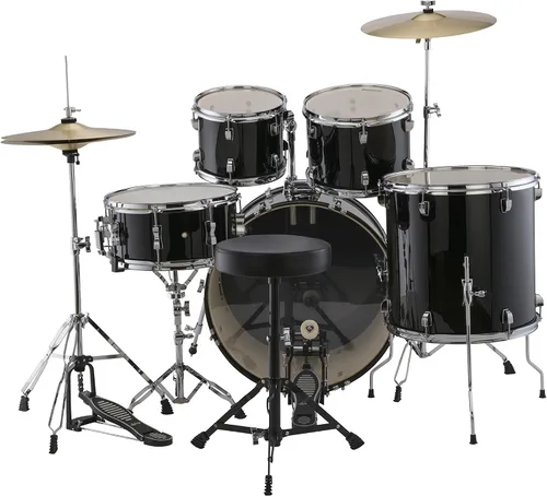 Vista 3 de Ludwig 5 pieza Accent "Disco" Set de carga (Negro)