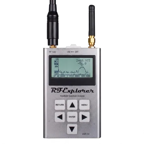 Vista 9 de RF Explorer Spectrum Analyzer WSUB1G Model, 240MHz to 960MHz - Handheld Frequency Analyzer for Ham Radio, Wireless Devices, WiFi Networks, Audio