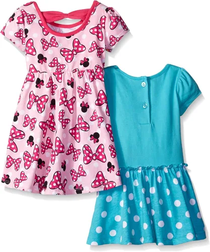Vista 2 de Disney Vestidos de Minnie Mouse Rock The Dots para bebés y niñas paquete de 2
