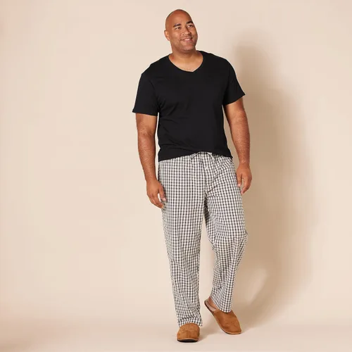 Vista 9 de Tienda Essentials Camiseta interior con cuello en V para hombre, transpirable, algodón, paquete de 6