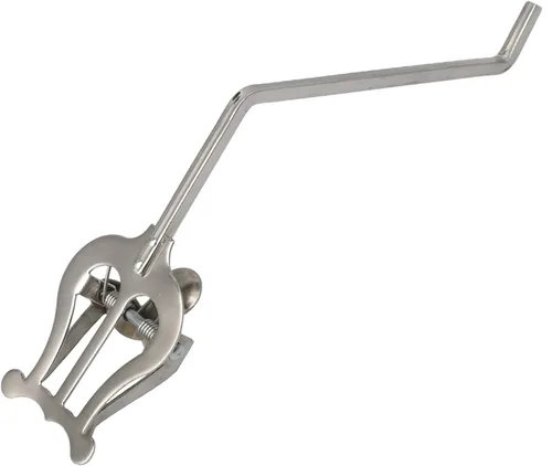 Vista 3 de Yibuy Sax Abrazadera Clip Lira para Saxofón Alto Tenor Banda Para Marcha Clips Plata