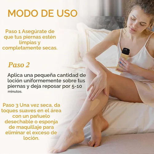 Vista 3 de Maquillaje impermeable para piernas y cuerpo, base corporal perfeccionadora de la piel de larga duración, cubierta de venas sin transferencia