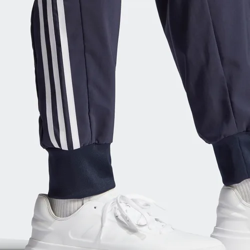 Vista 3 de adidas Aeroready Essentials - Pantalones tejidos con 3 rayas con puños para hombre