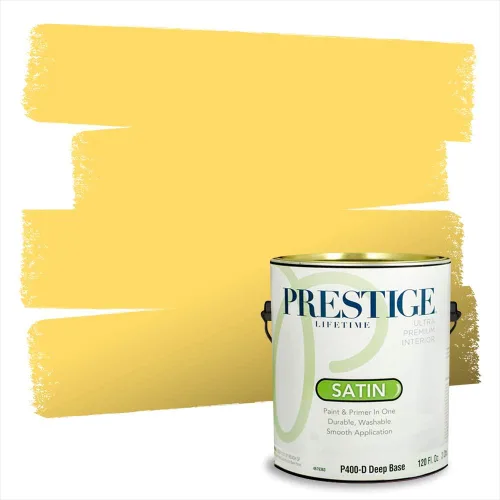 Vista 12 de PRESTIGE Pinturas de pintura exterior e imprimación en uno, 1 galón, plano, combinación comparable de Benjamin Moore* Pila de heno