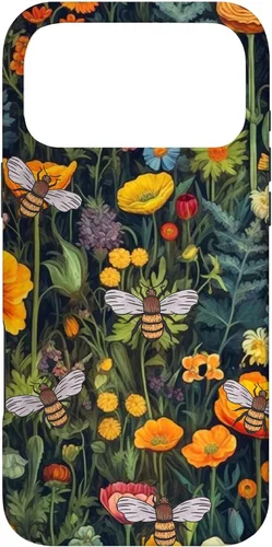 Vista 22 de Bees and Wildflowers Funda para iPhone 17