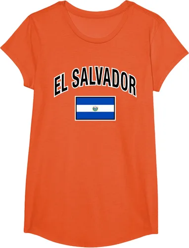 Vista 26 de Camiseta salvadoreña Orgullosa Bandera de El Salvador, Negro