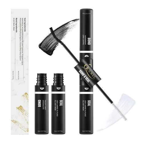 Vista 11 de QUEWEL Pegamento de pestañas en racimo para extensiones de pestañas DIY, 5 ml de pegamento para pestañas en racimo impermeable y de larga duración