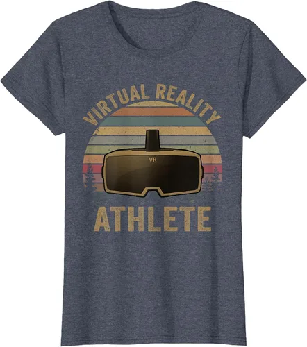 Vista 34 de Virtual Reality Athlete for VR Gamers Camiseta Asphalt Grey