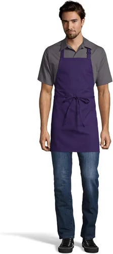 Vista 9 de Uncommon Threads Delantal unisex ajustable sin bolsillo para restaurante