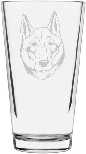Vista 271 de Podenco Canario - Vaso de pinta de 16 onzas con temática de perro personalizado