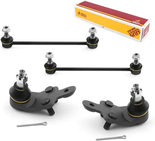 Vista 110 de Metrix Premium Chassis Parts - Juego de 4 piezas de articulación de rótula superior y barra estabilizadora delantera para Ford Ranger RWD 1998-2011