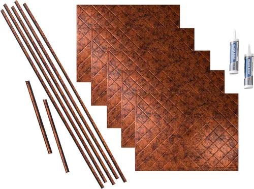 Vista 15 de FASÄDE Kit de protector de vinilo decorativo acolchado de 15 pies cuadrados en plata argente