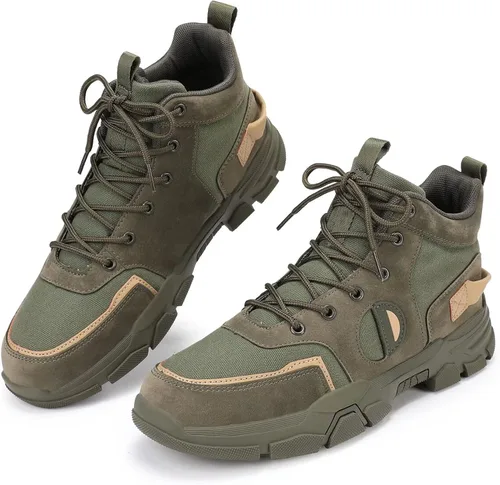 Vista 3 de Fefoe Mens Hiking Shoes Breathable Lightweight Casual Shoes Anti Slip Shock-Absorbing Sneakers Non-Slip Trekking Trails Boots