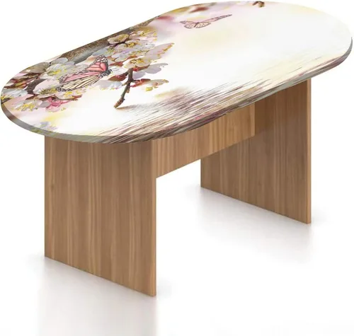 Vista 15 de XISUNYA Mantel ovalado ajustable para patio, moderno mantel de poliéster elástico con estampado de alas de talento de rock, se adapta a mesas