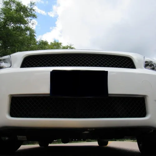 Vista 4 de Kojem Parrilla Delantera Superior e Inferior Compatible con Scion tC 2005-2010 Plástico ABS Parachoques Capó Rejilla de Malla Negra