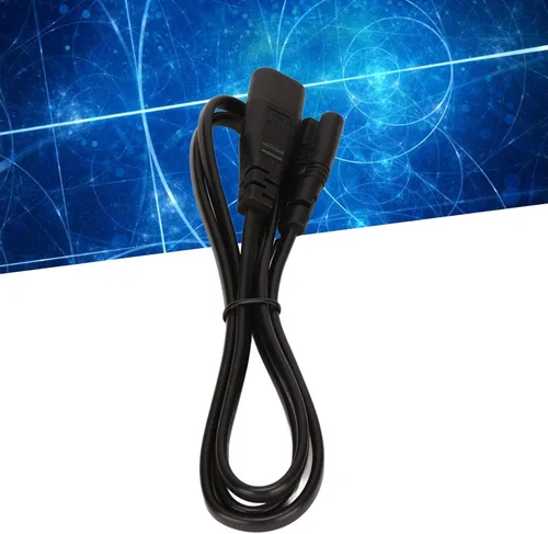 Vista 2 de Cable de extensión de alimentación IEC 320 C8 a C7, resistente al calor, 3.3 pies, 100-240V, IEC 320 C8 a IEC 320 C7, cable reforzado para altavoces