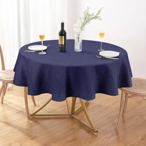 Vista 18 de AUSSPVOCT 2 manteles de lino texturizado para mesa rectangular, 52 x 70 pulgadas, mantel rectangular impermeable, lavable, tela para mesa