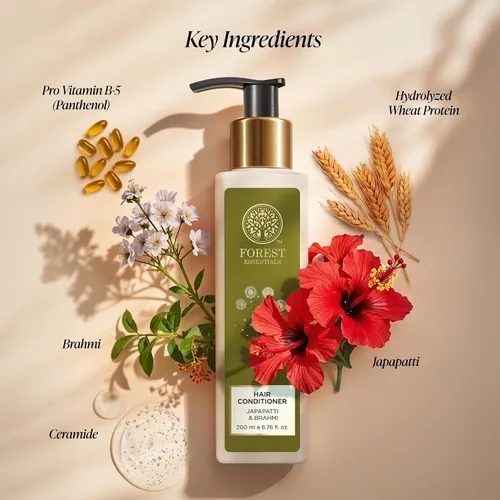 Vista 4 de Forest Essentials Acondicionador Capilar, Japapatti y Brahmi, 6.8 fl oz