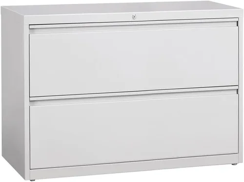 Vista 5 de UrbanPro Archivador lateral de metal moderno con 2 cajones de 42" en color beige
