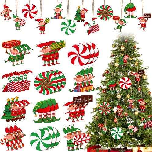 Vista 8 de Patelai 36 Piezas Adornos del Día de la Madre para Árbol Gnomo Rosa Floral Flores Mejor Mamá Amo a Mamá Letrero de Madera Decoraciones de Árbol