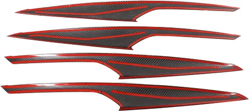 Vista 6 de 100% fibra de carbono real decoración de puerta interior panel cubierta recorta 4 unids para BMW X3 G01 X4 G02 2018-2021