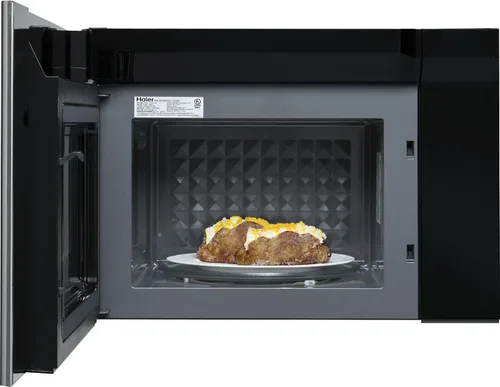 Vista 6 de Haier Microondas de acero inoxidable de 24 in. 1.4 pies cúbicos