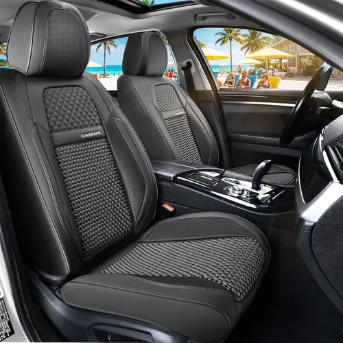 Vista 60 de Coverado Fundas de asiento delantero, fundas de asiento delantero de automóvil, fundas de asiento de piel de napa para automóviles, fundas