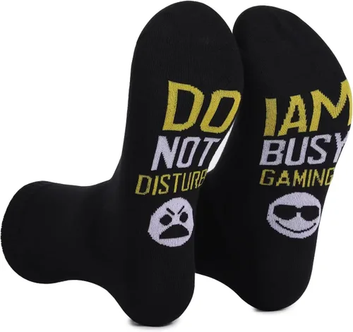 Vista 6 de KACOLOR Divertidos calcetines unisex para hombre, calcetines largos de compresión con impresión 3D