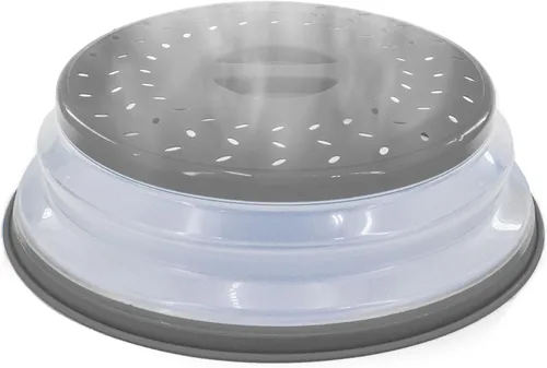 Vista 7 de Cubierta protectora contra salpicaduras de microondas, tapa plegable para protección de alimentos y fácil almacenamiento, sin BPA, apta