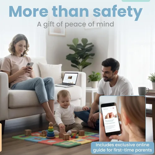 Vista 7 de SafeBorn Kit de seguridad para bebés, cerraduras de gabinete a prueba de bebés, cerraduras magnéticas para gabinetes, cubiertas de seguridad