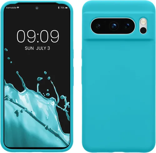 Vista 85 de kwmobile Funda compatible con Google Pixel 7 Pro - Funda de silicona TPU con acabado suave - Piedra antigua