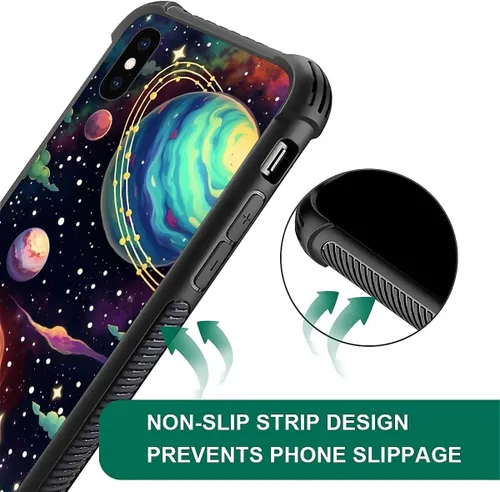 Vista 188 de Funda compatible con iPhone XR, diseño de elefantes africanos para niñas, diseño de patrón a prueba de golpes, antiarañazos, carcasa trasera