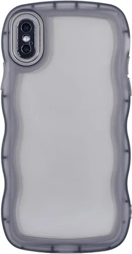 Vista 16 de Funda transparente compatible con iPhone 7 Plus/8 Plus, lindo marco ondulado de color sólido, transparente, de silicona suave, antiarañazos, a