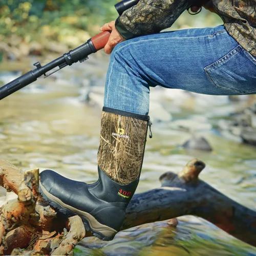 Vista 8 de D DRYCODE Hunting Boots for Men and Women, Waterproof Rubber Boots, Durable Anti Slip Outdoor Rain Boots Size 5-14