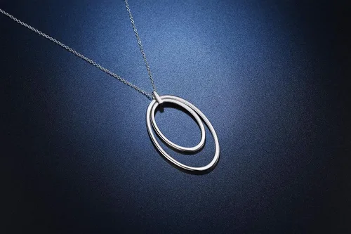 Vista 5 de Collar con colgante de plata esterlina S925 para mujer, Plata de ley S925