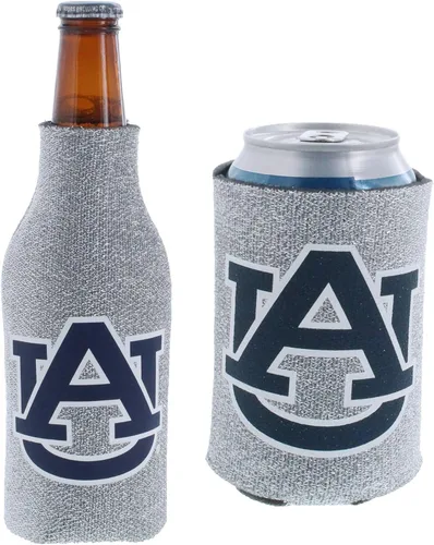 Vista 5 de College Team Color Logo Can & Bottle Holder Insulator Beverage Cooler Set