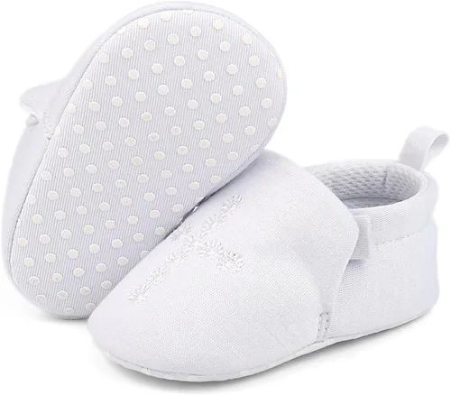 Vista 7 de Zapatos de bautizo con suela premium para bebés y niños pequeños