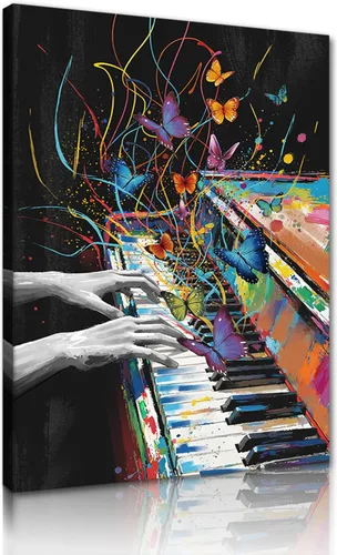 Vista 11 de Yeesjoee Graffiti Hip-Hop Style Culture - Arte de pared, póster abstracto de la vida es hermosa, impresión en lienzo colorido y moderno de pintura
